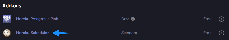 Heroku Add Ons List